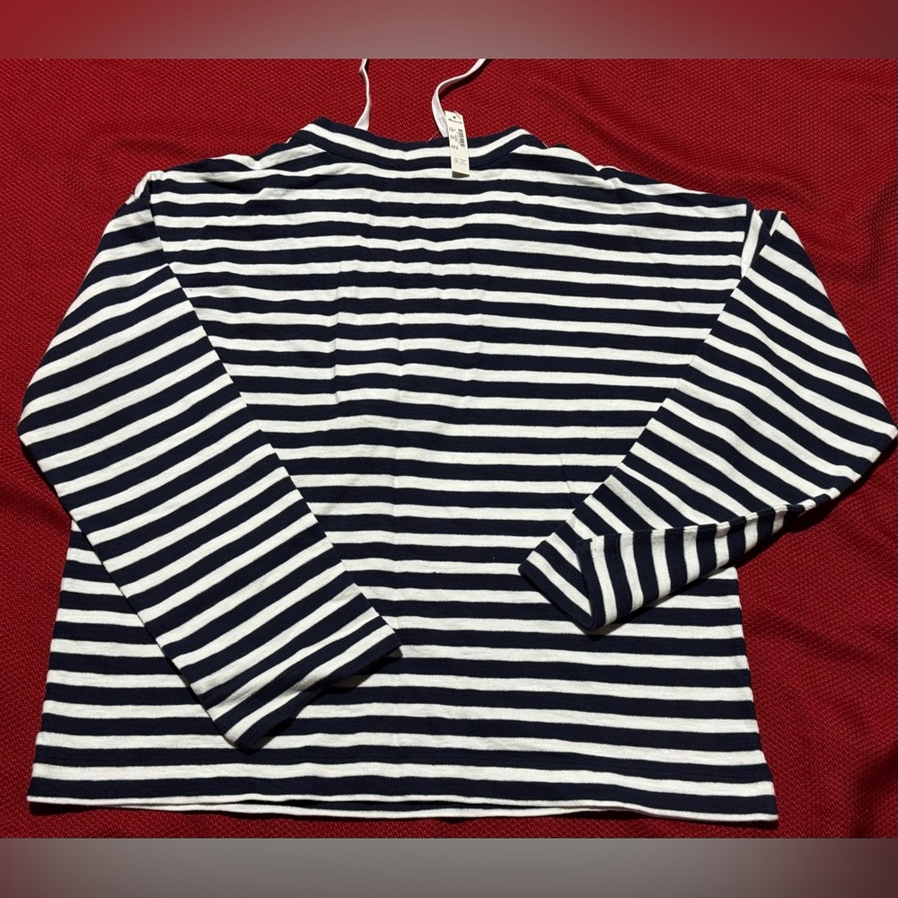 Madewell Navy and White Striped Tunic - Picture 7 of 7